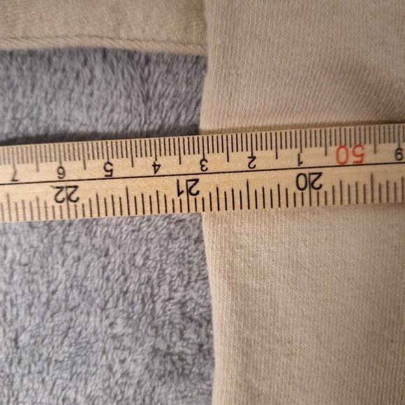 Nirvana Smiley Face Graphic Short Sleeve T-Shirt Tan Size Large Cotton - Picture 6 of 6